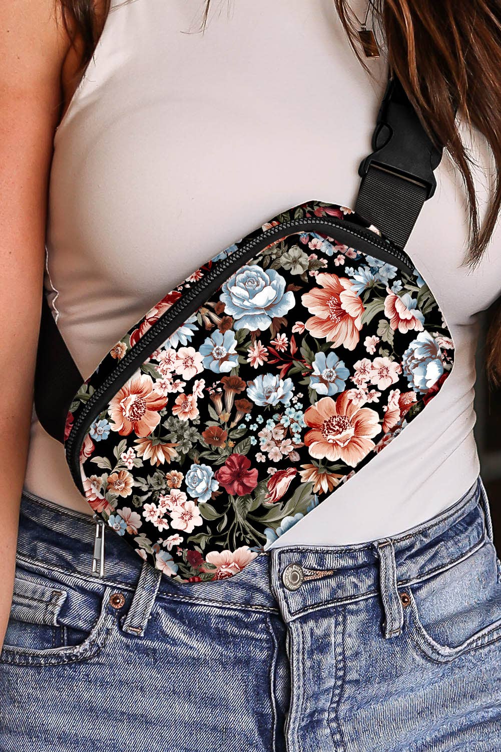 Floral belt bag