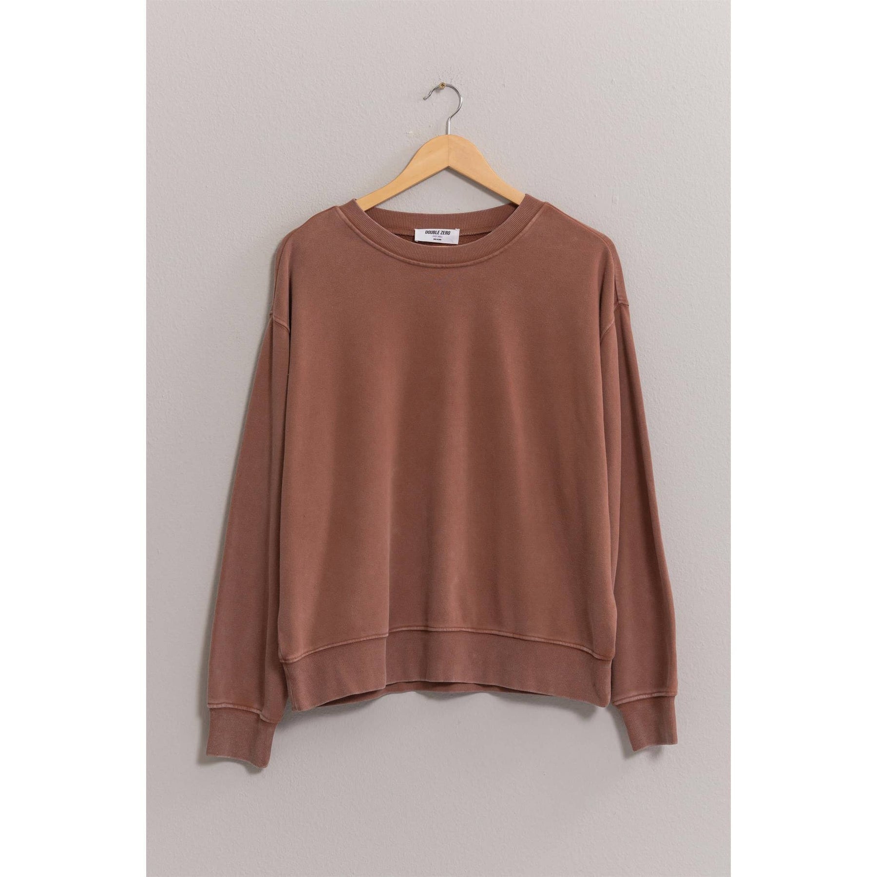 Drop Shoulders Crew Neck Sweatshirt