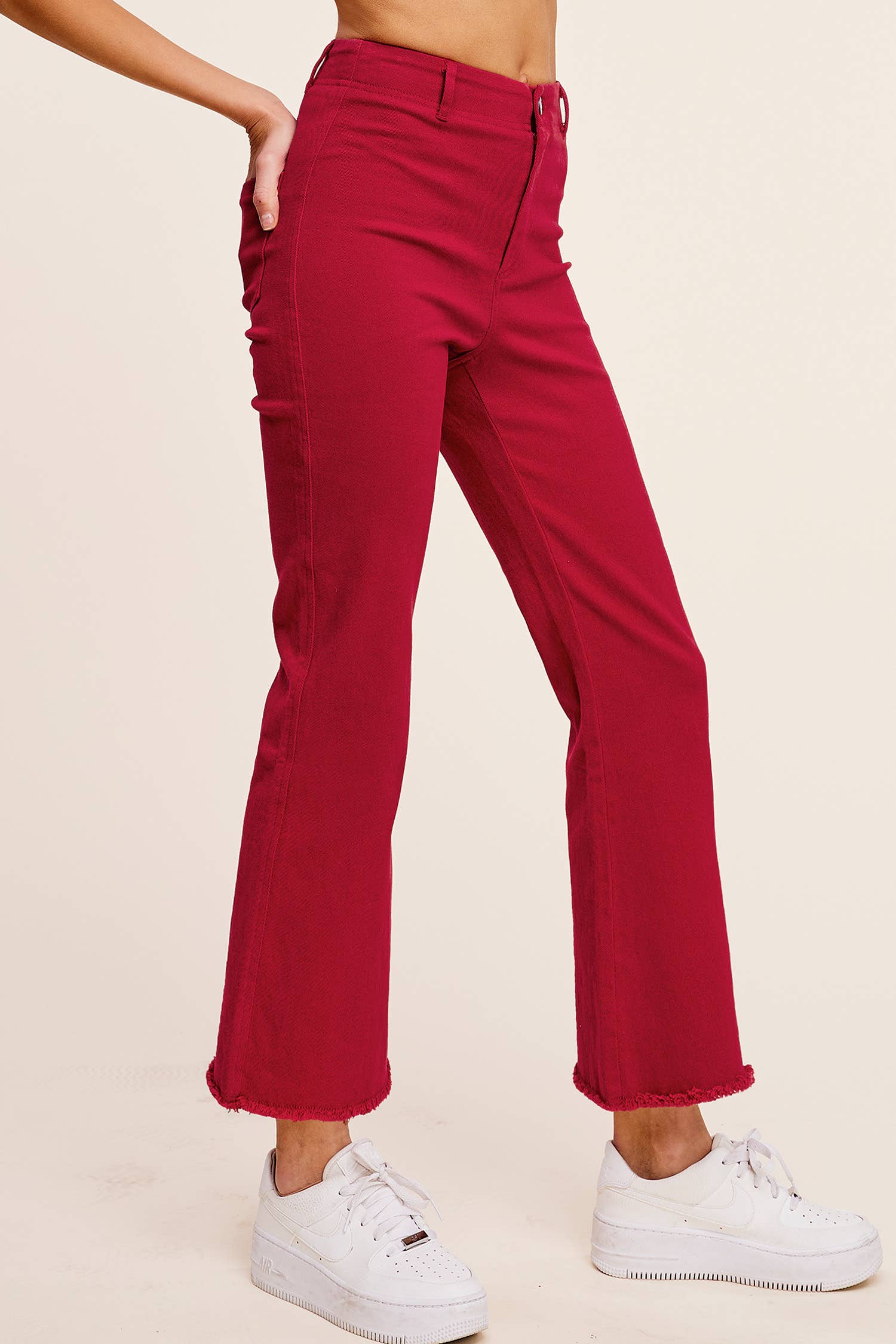 Soft Washed Stretchy High Waisted Flare Pants: Washed Black / XS