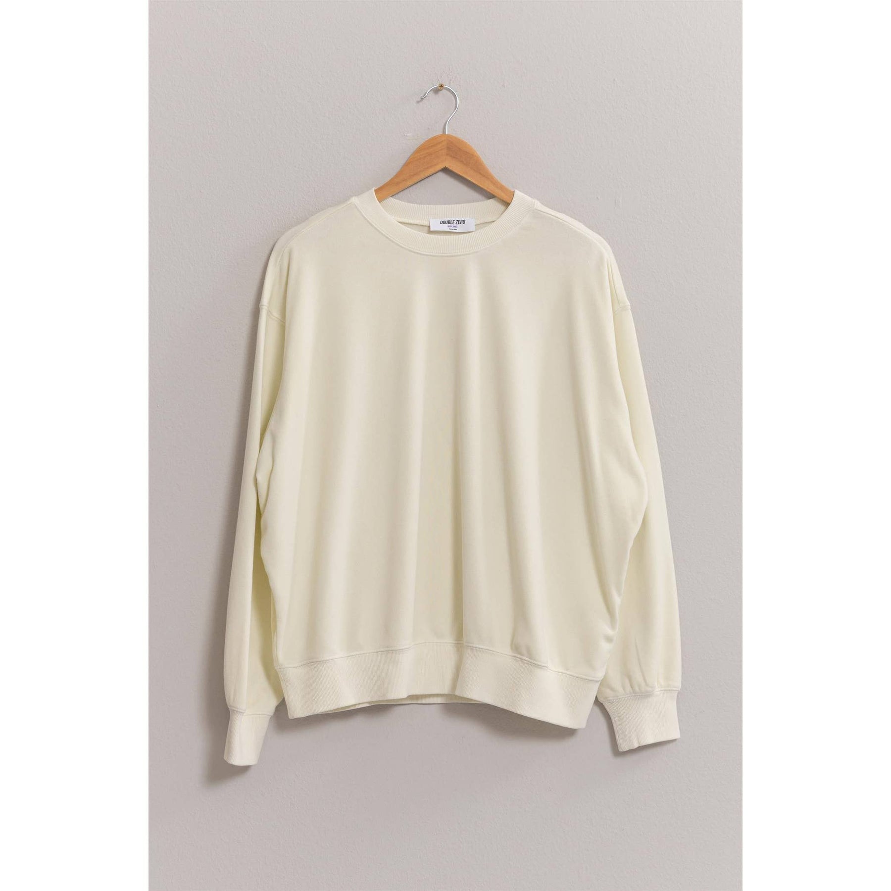 Drop Shoulders Crew Neck Sweatshirt