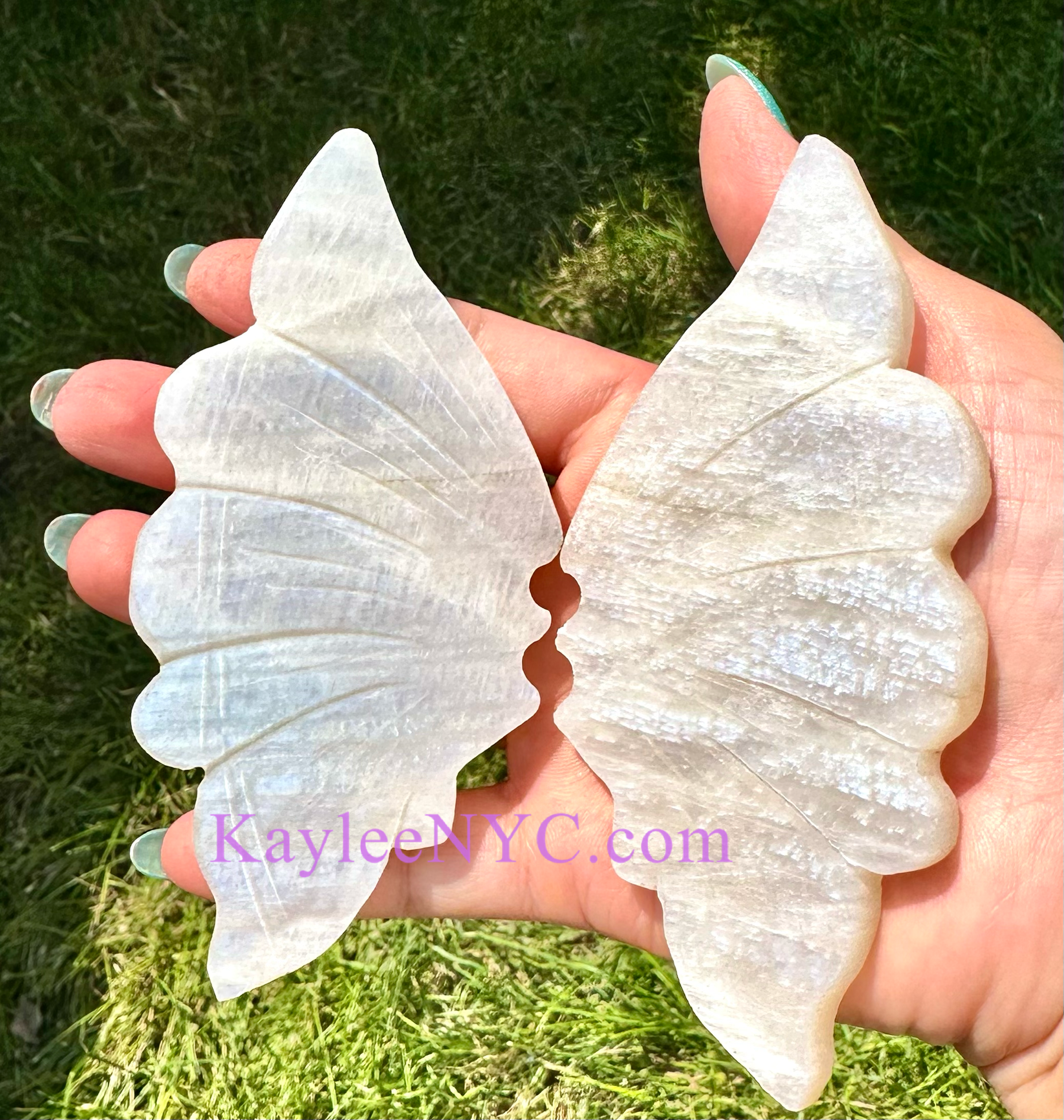 Natural Moonstone Butterfly Crystal