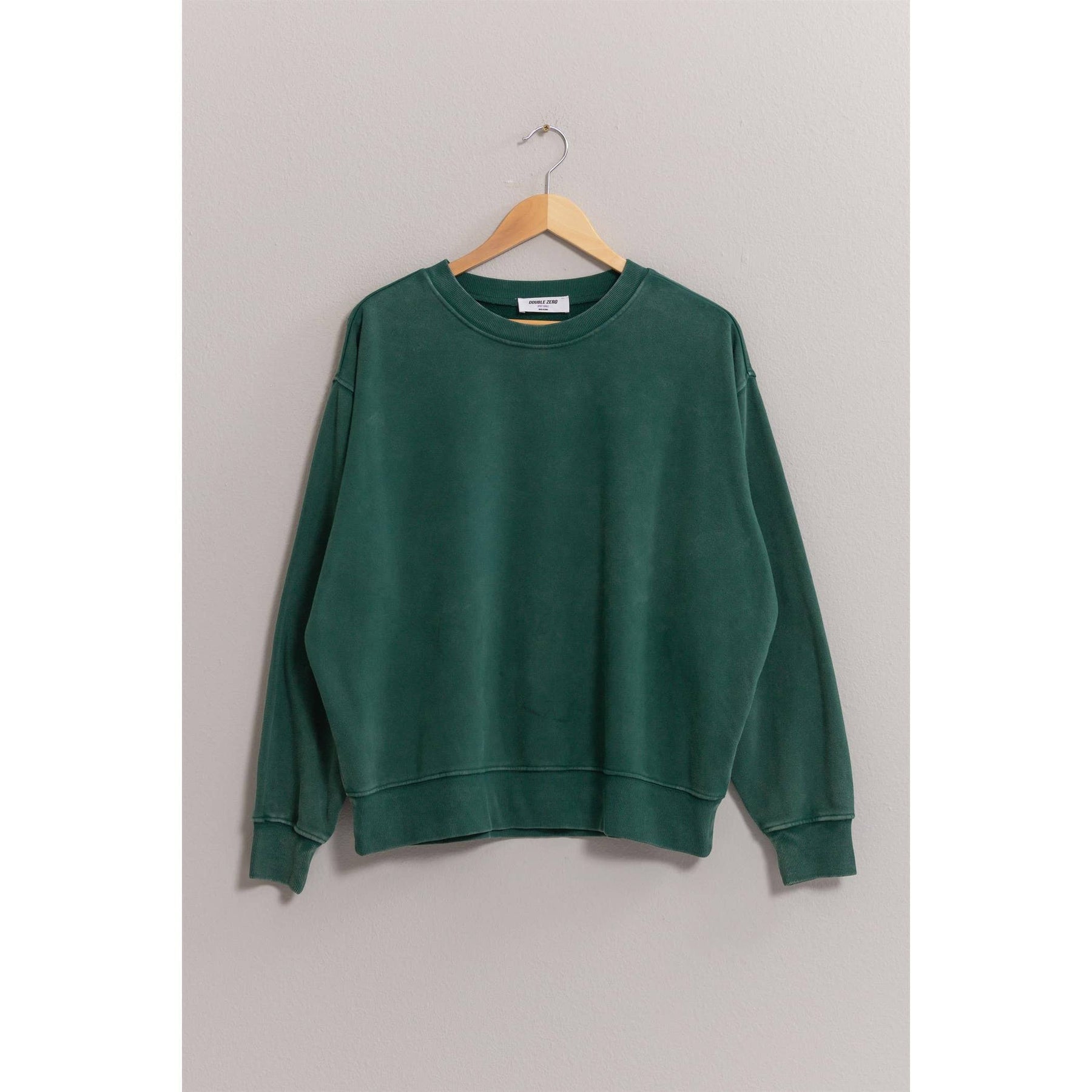 Drop Shoulders Crew Neck Sweatshirt