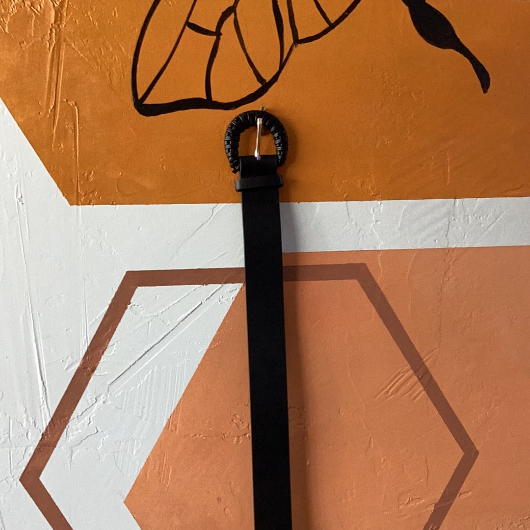 Black Leather Belt