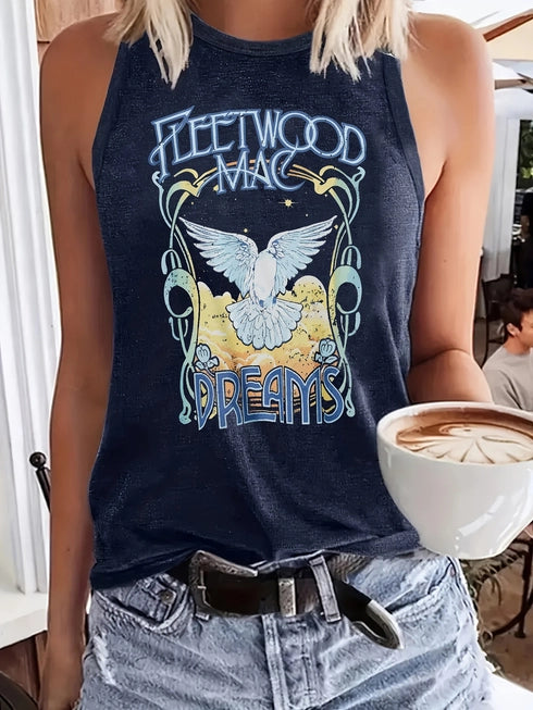 Fleetwood Dreams Birdie Graphic Tank Top