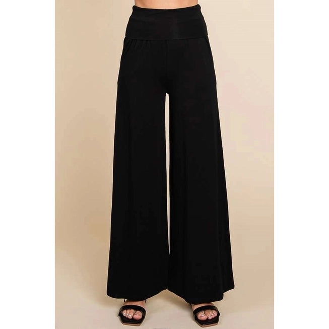 Black Pants Wide-leg