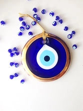 Large Gold Evil Eye Bead