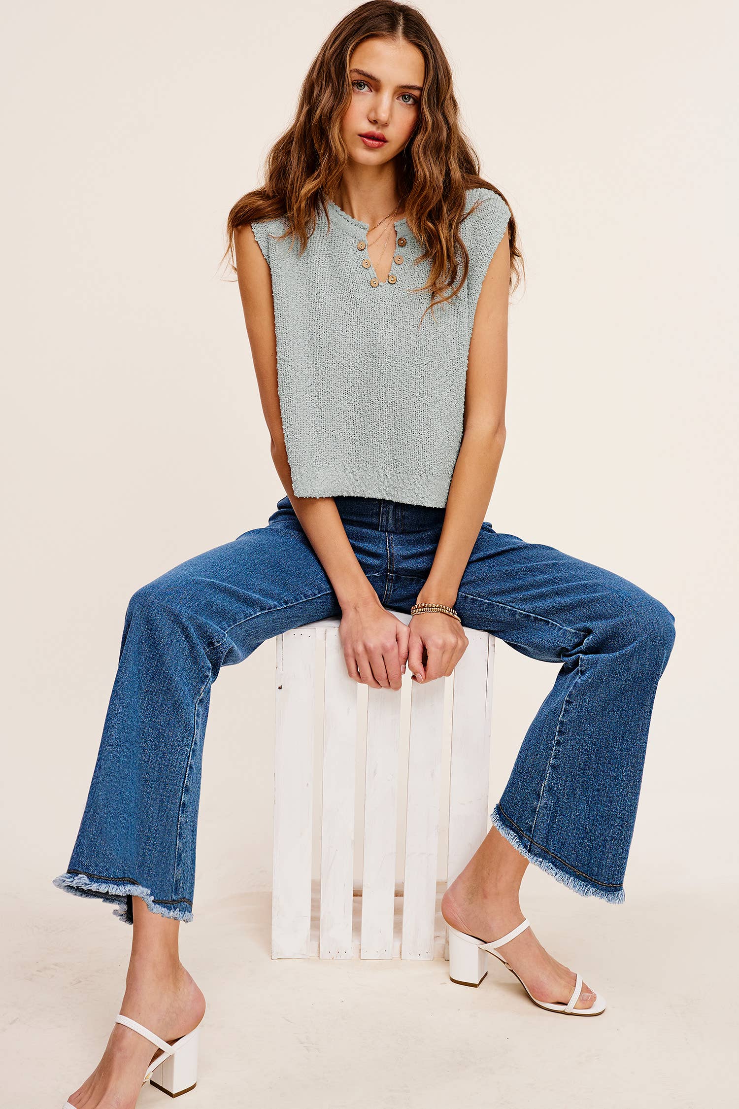 Soft Washed Stretchy High Waisted Flare Pants: Washed Black / XS
