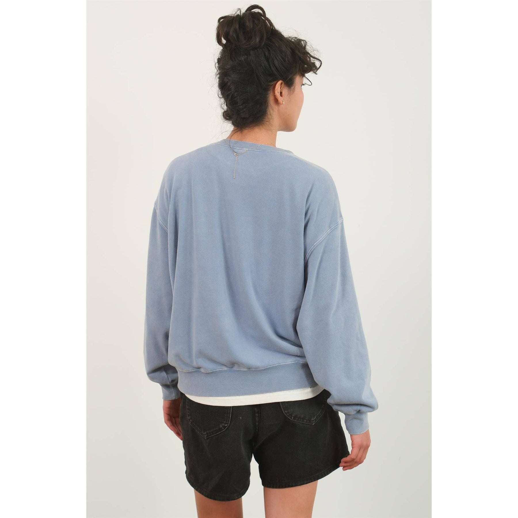 Drop Shoulders Crew Neck Sweatshirt