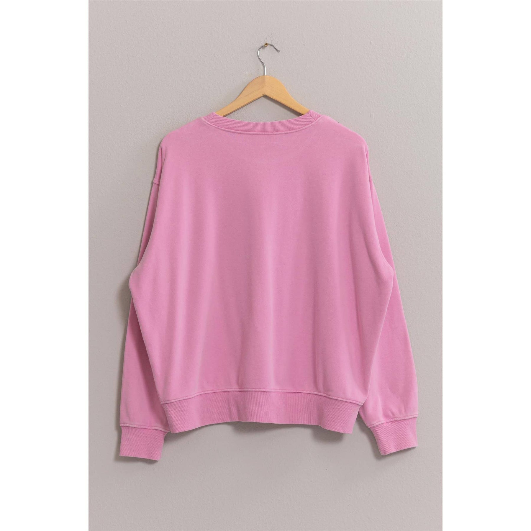 Drop Shoulders Crew Neck Sweatshirt