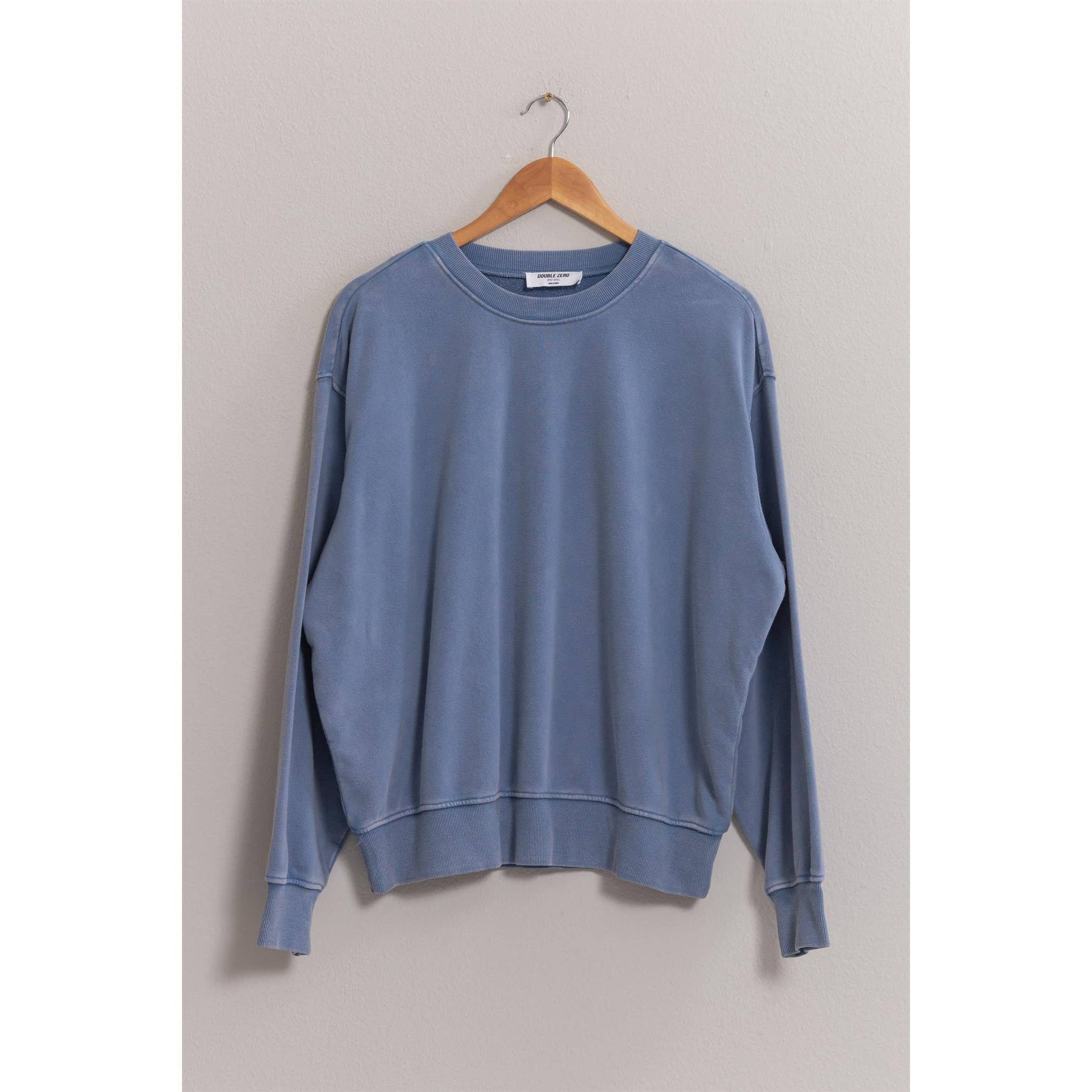 Drop Shoulders Crew Neck Sweatshirt