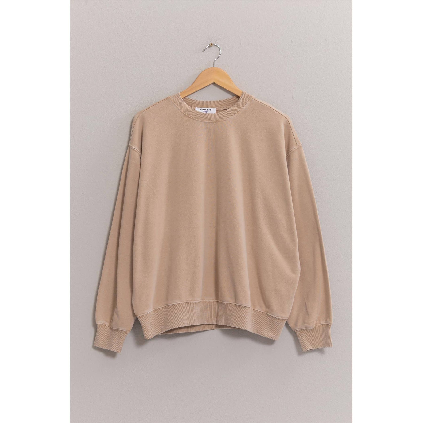 Drop Shoulders Crew Neck Sweatshirt