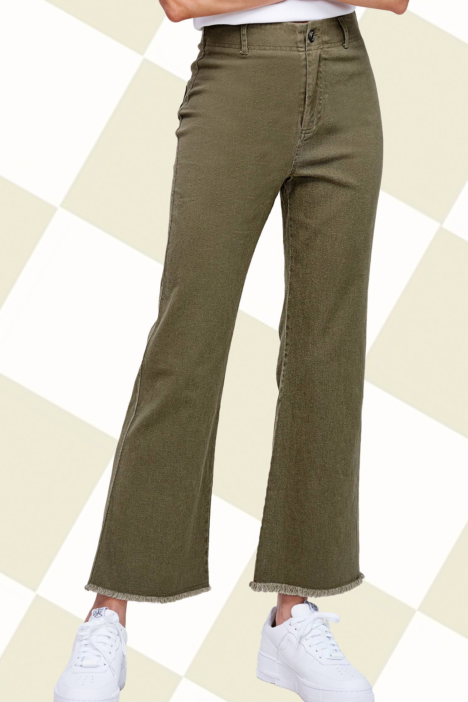 Soft Washed Stretchy High Waisted Flare Pants: Washed Black / XS