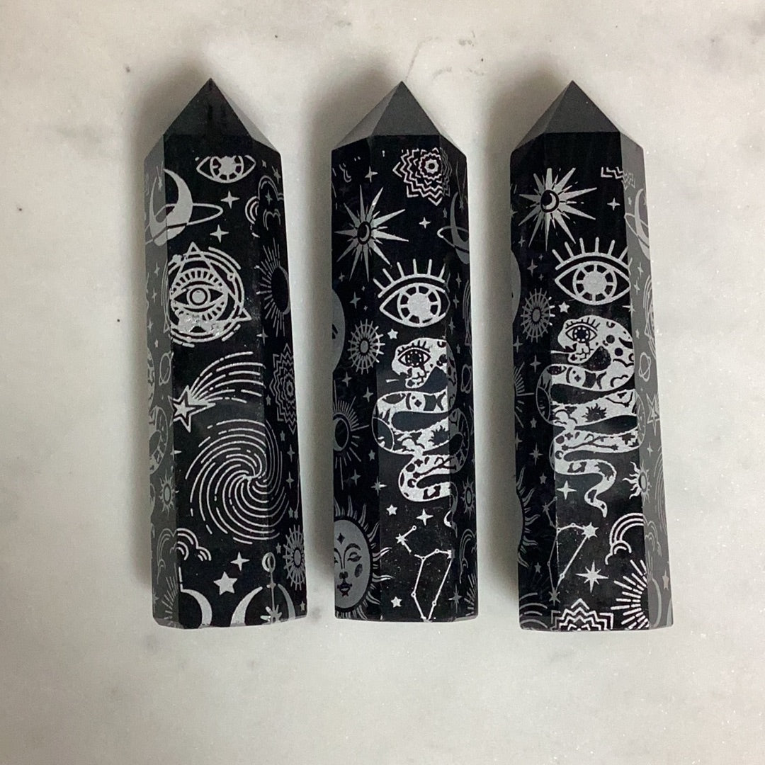 Silver Celestial Obsidian Obelsik