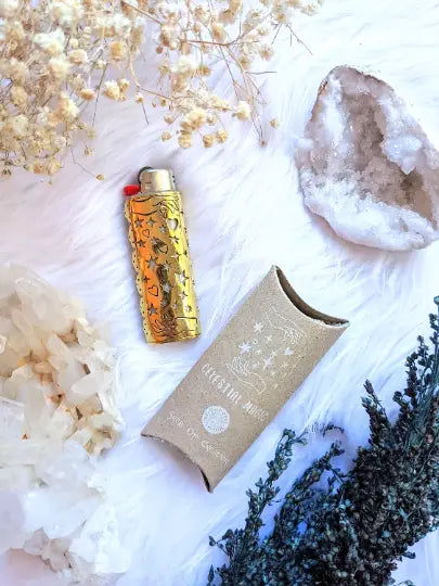 Brass Lighter - Ritual Tool - Celestial Lighter Design