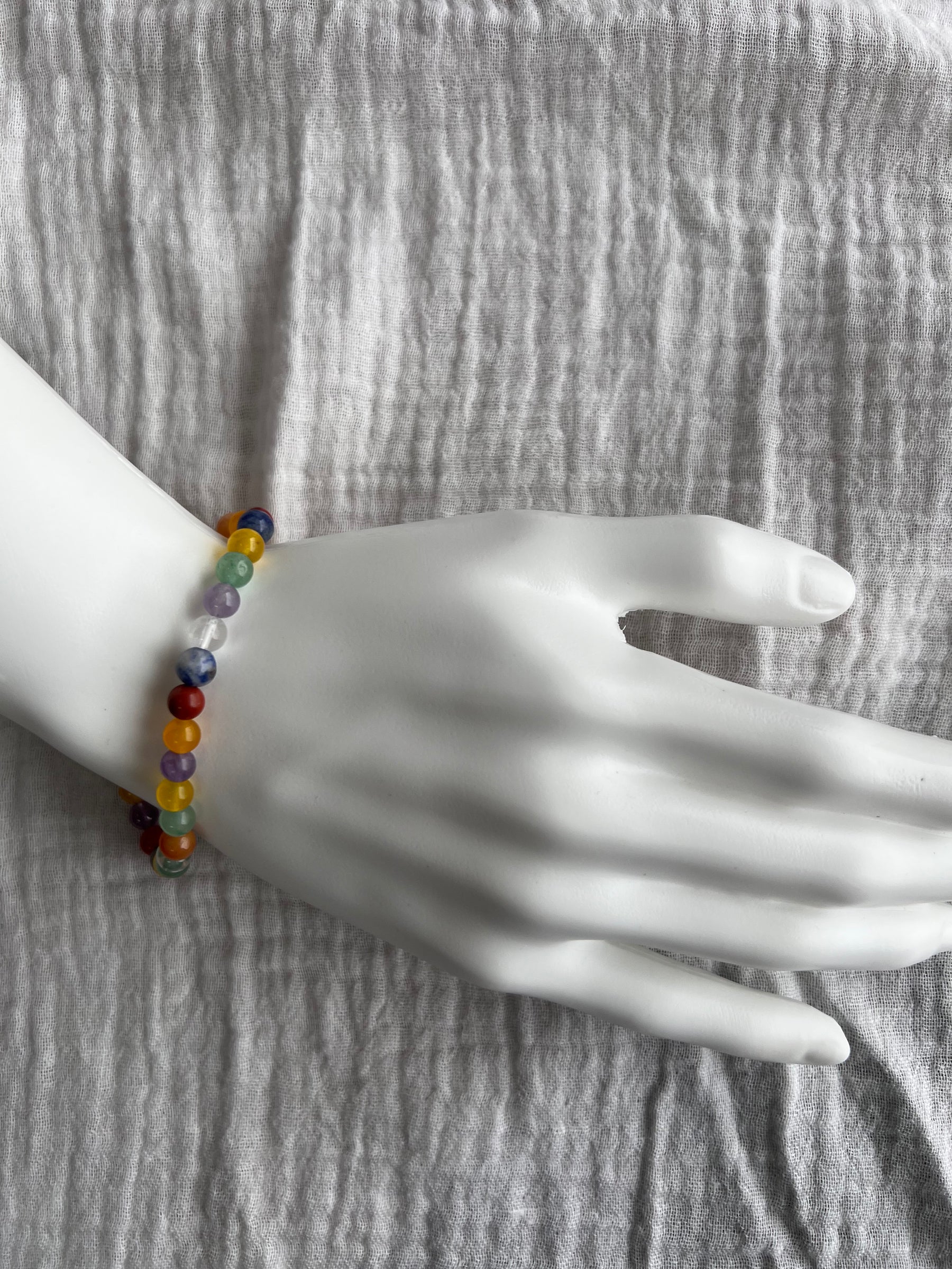 Chakra Bracelet on wrist