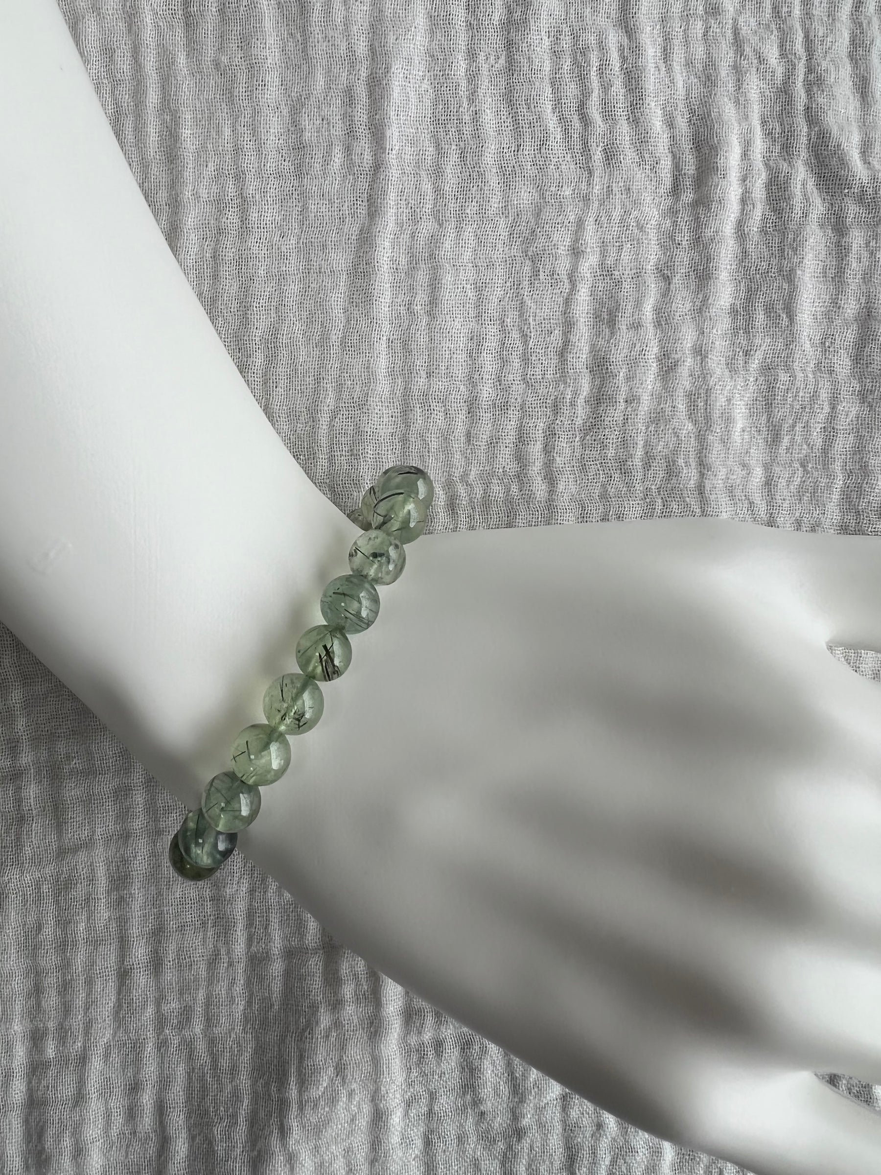 Kiwi Jasper Bracelet on wrist