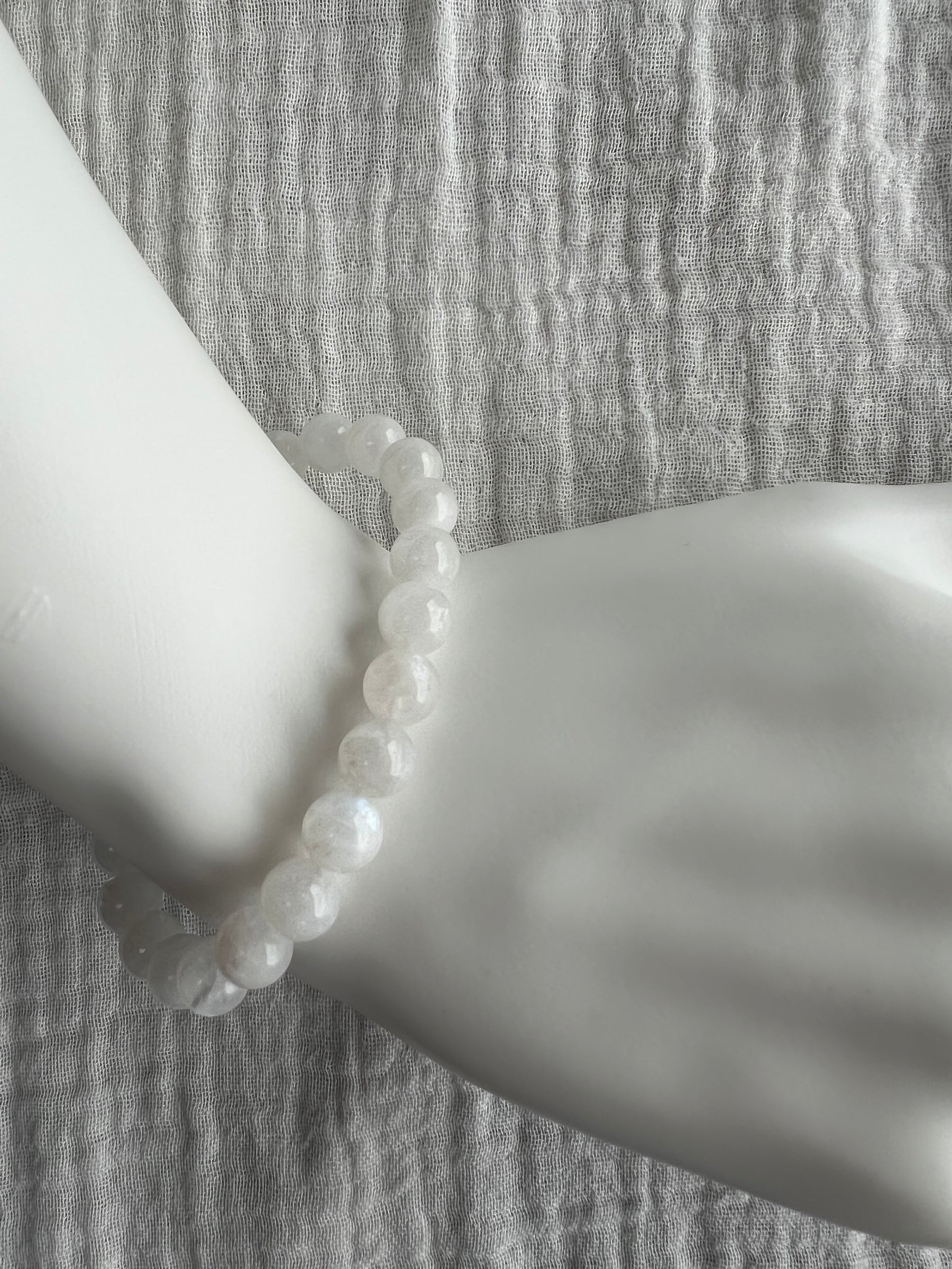 Moonstone Bracelet on wrist