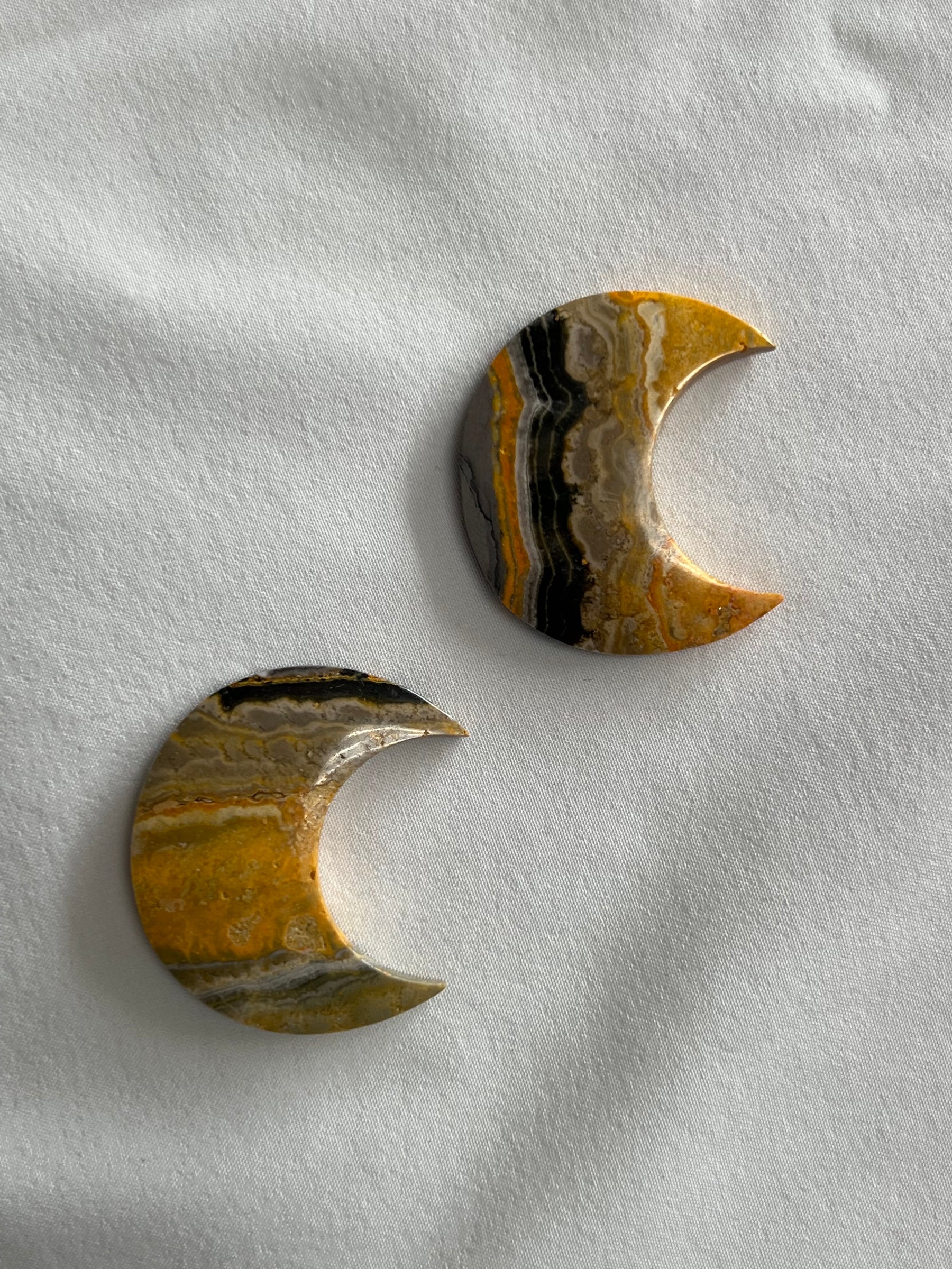 Bumblebee Jasper Crescent Moon