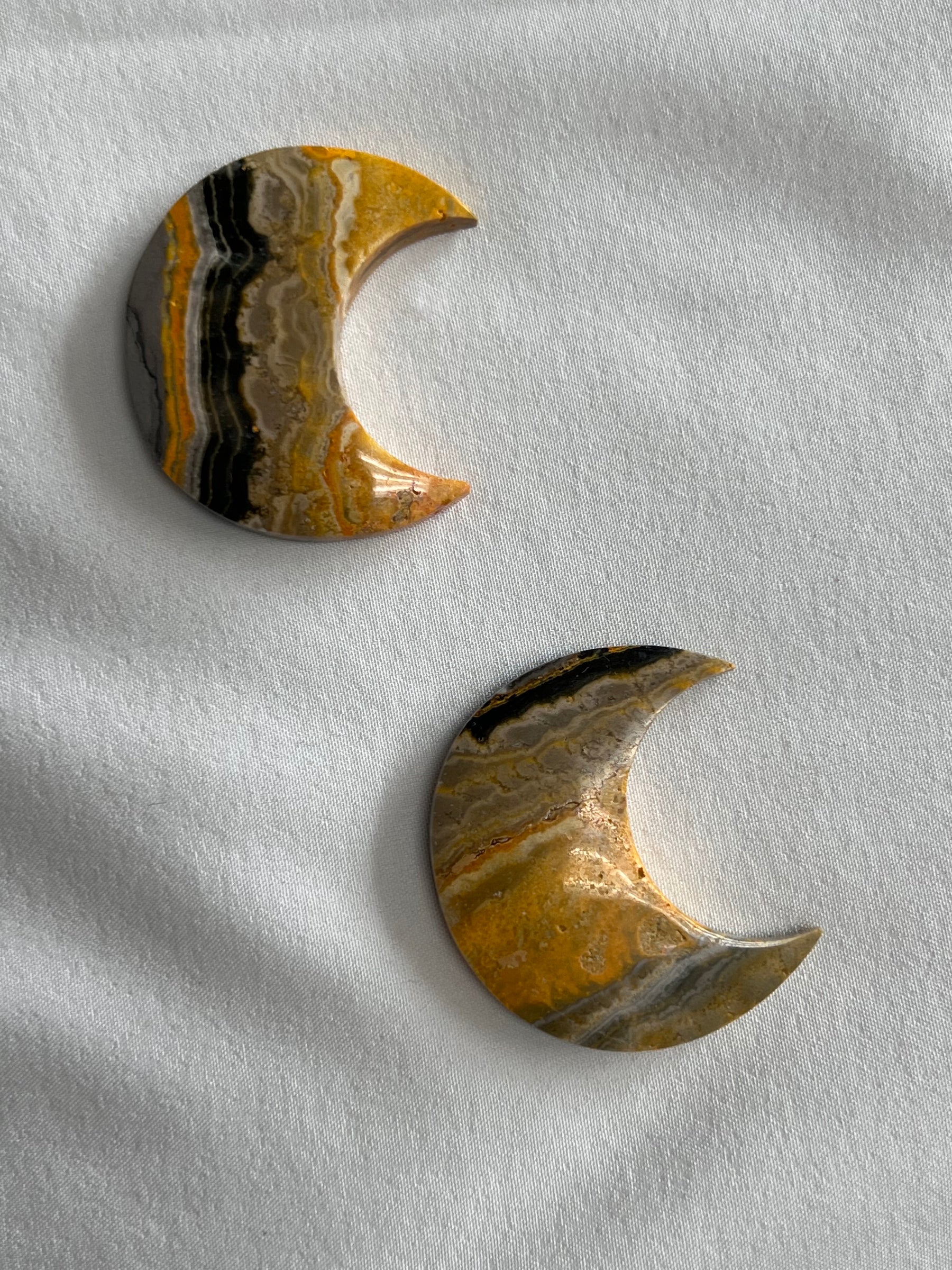 Bumblebee Jasper Crescent Moon