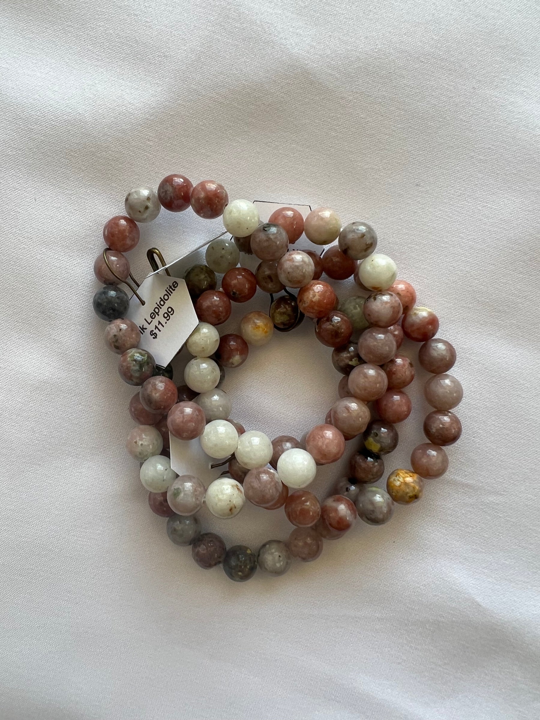 Pink Lepidolite Bracelets