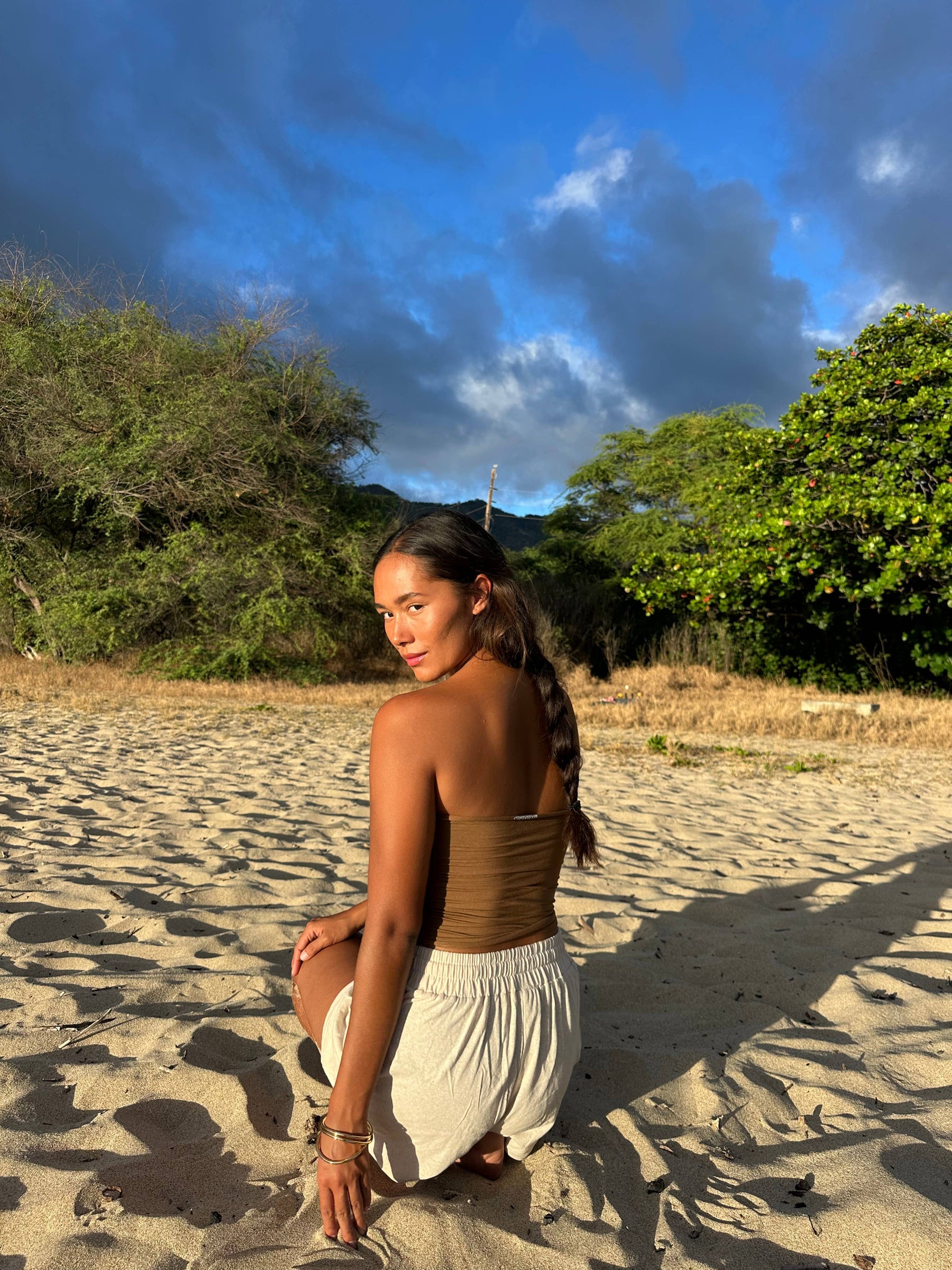 BOHO Stretchy Natural Tube Top