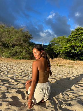 BOHO Stretchy Natural Tube Top