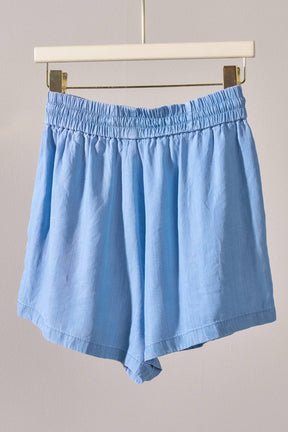 Everyday Chambray Drawstring Shorts