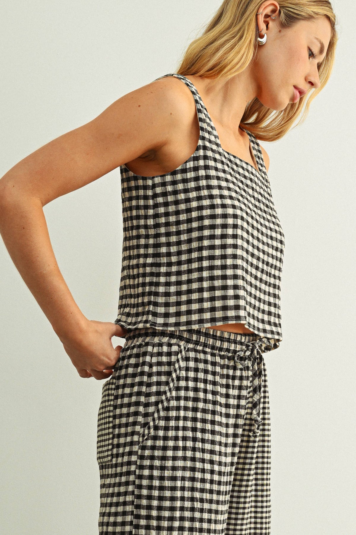 GINGHAM SET TOP AND BOTTOM