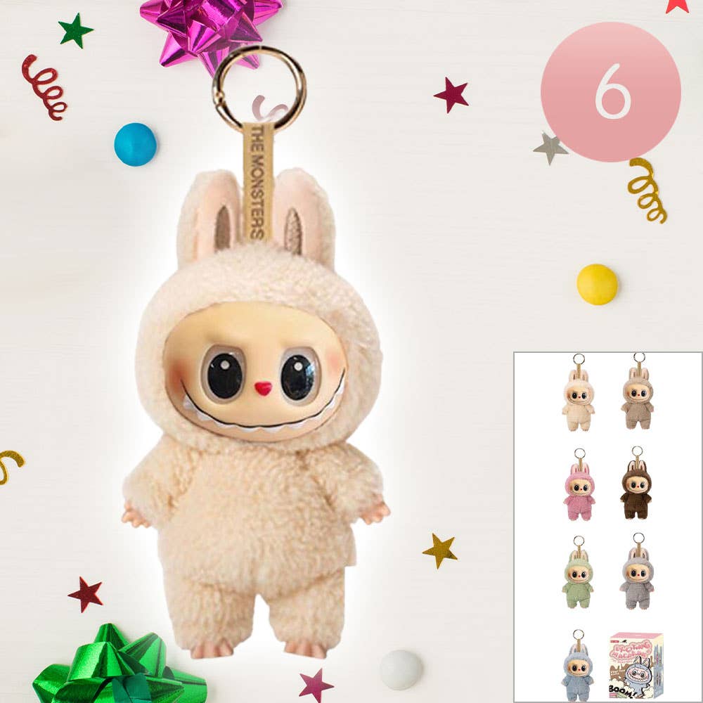 Labubu Inspired Monster Doll Keychain Exciting Macaron Blind Box