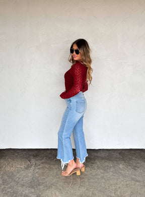 red mesh top