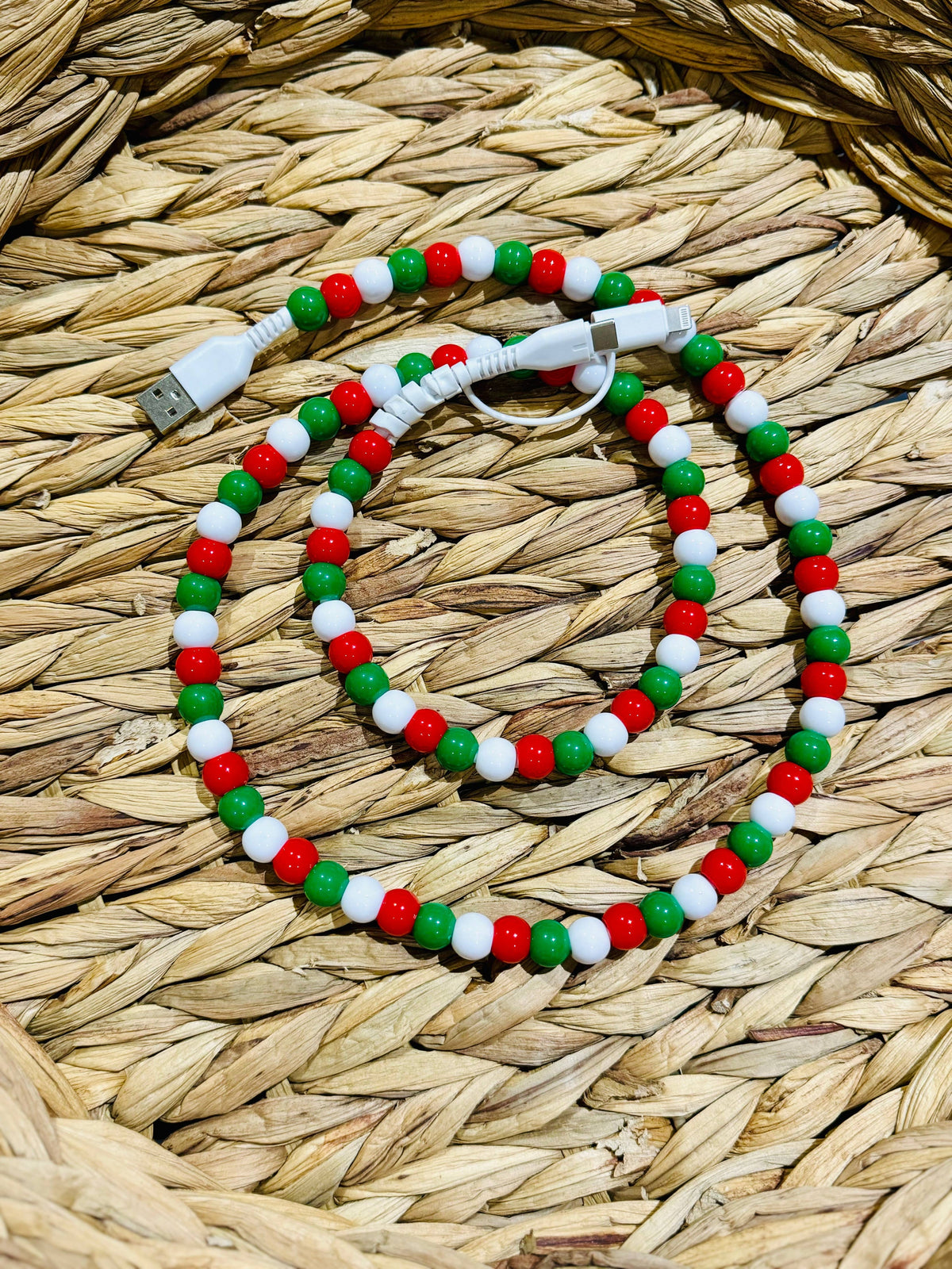 Christmas Beaded Charger