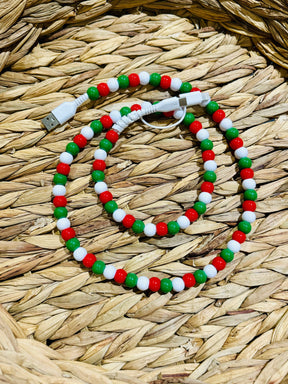 Christmas Beaded Charger