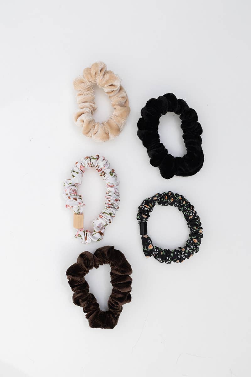 Autumn Floral Assorted Hair Scrunchies EACH