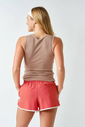 CoreClassic Micro-Ribbed Built-In Bra Tank Top