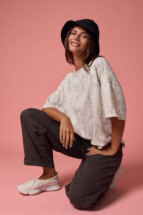 PT51002 - CAMO RIBBED LOOSE FIT SHIRT