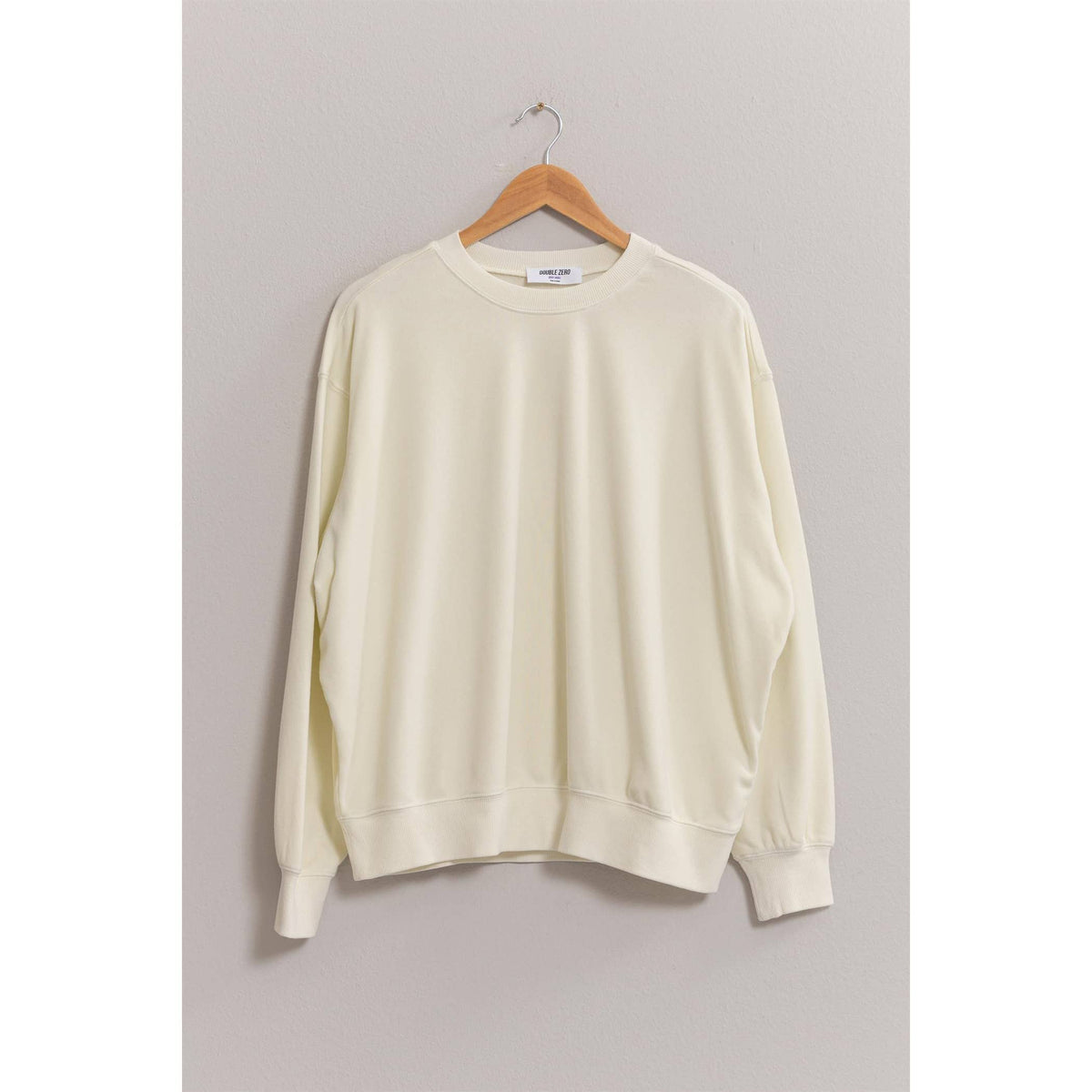 Drop Shoulders Crew Neck Sweatshirt