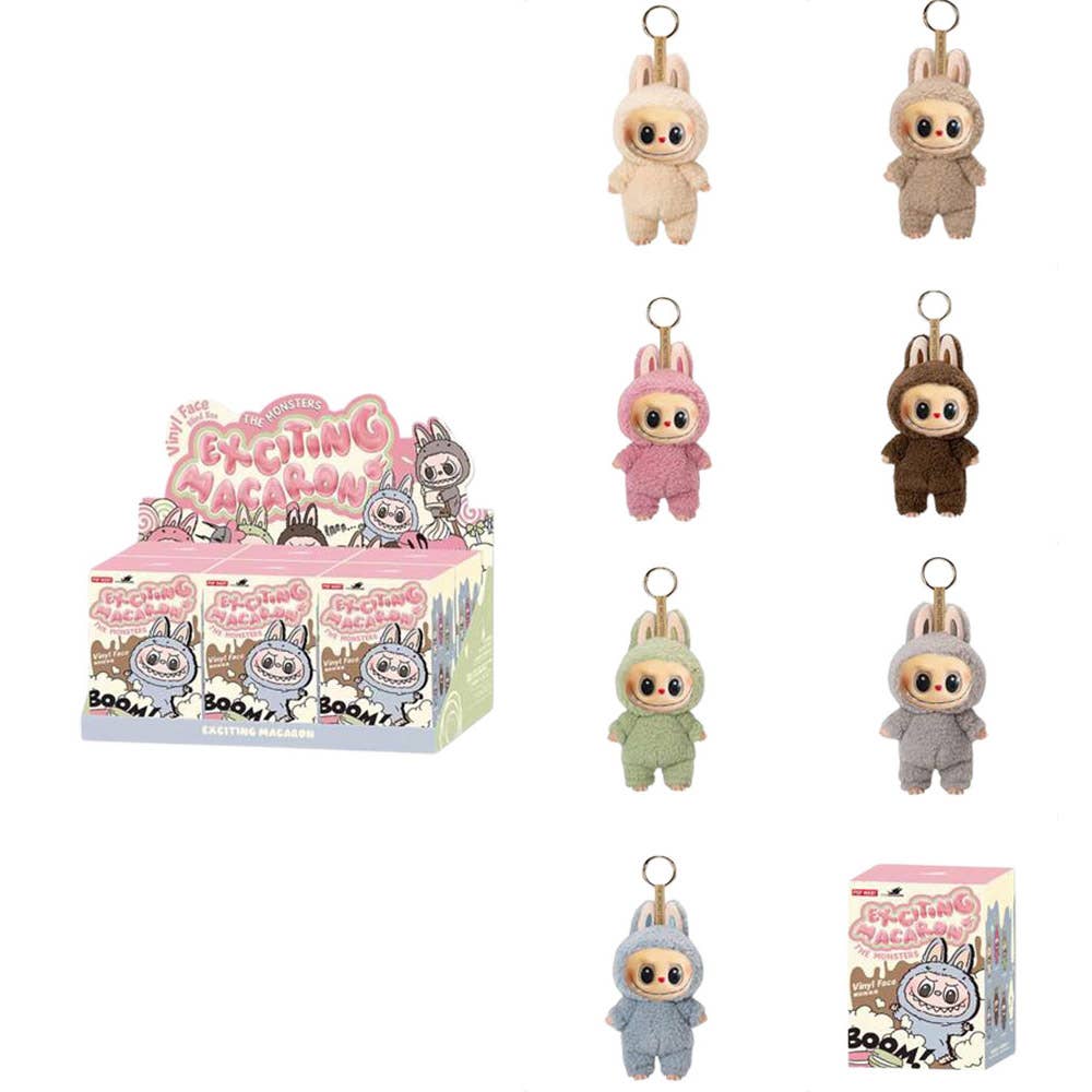 Labubu Inspired Monster Doll Keychain Exciting Macaron Blind Box