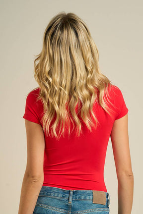 55079  Soft Stretch Scoop Neck Bodysuit