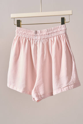 Everyday Chambray Drawstring Shorts