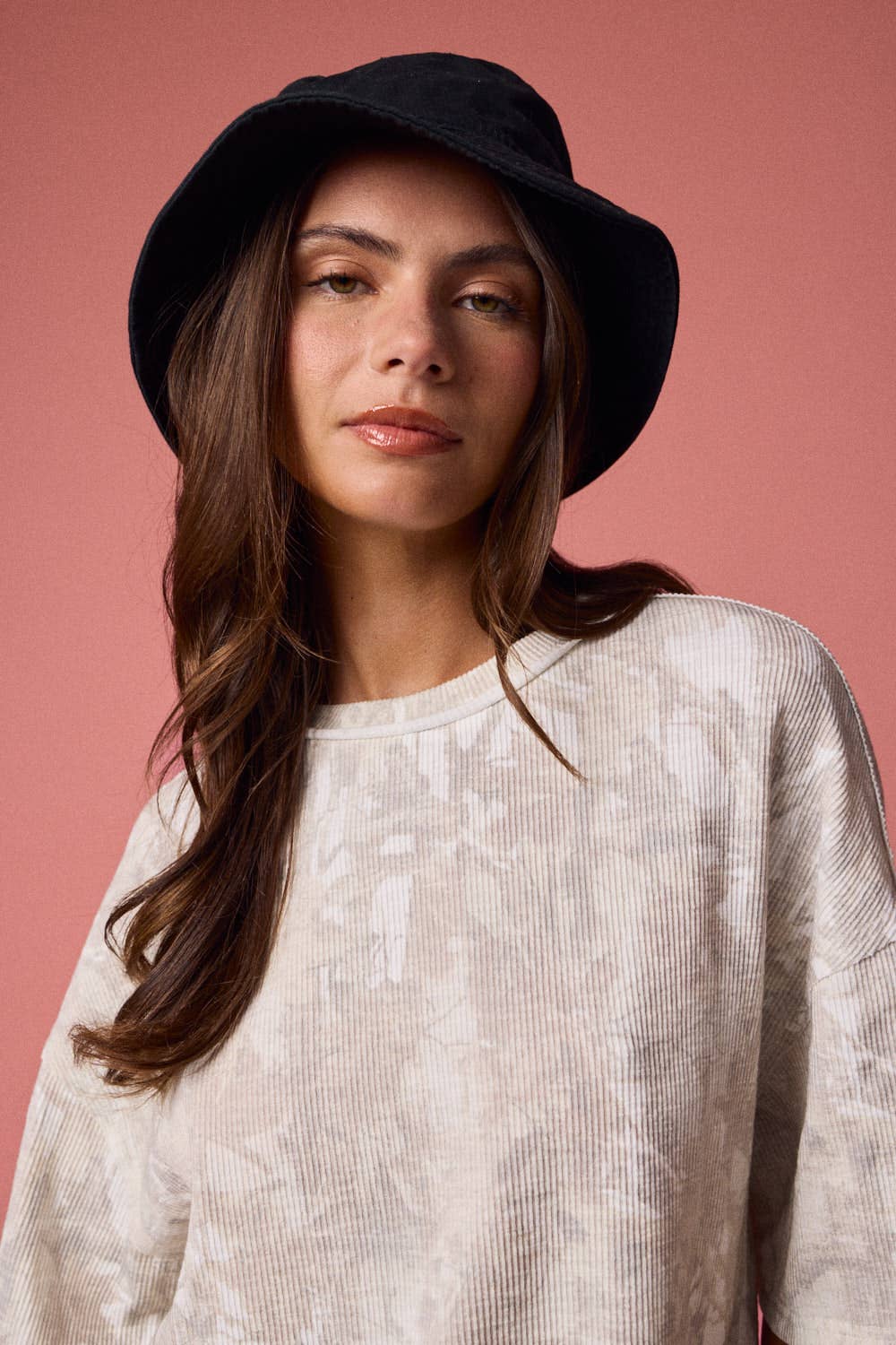 PT51002 - CAMO RIBBED LOOSE FIT SHIRT