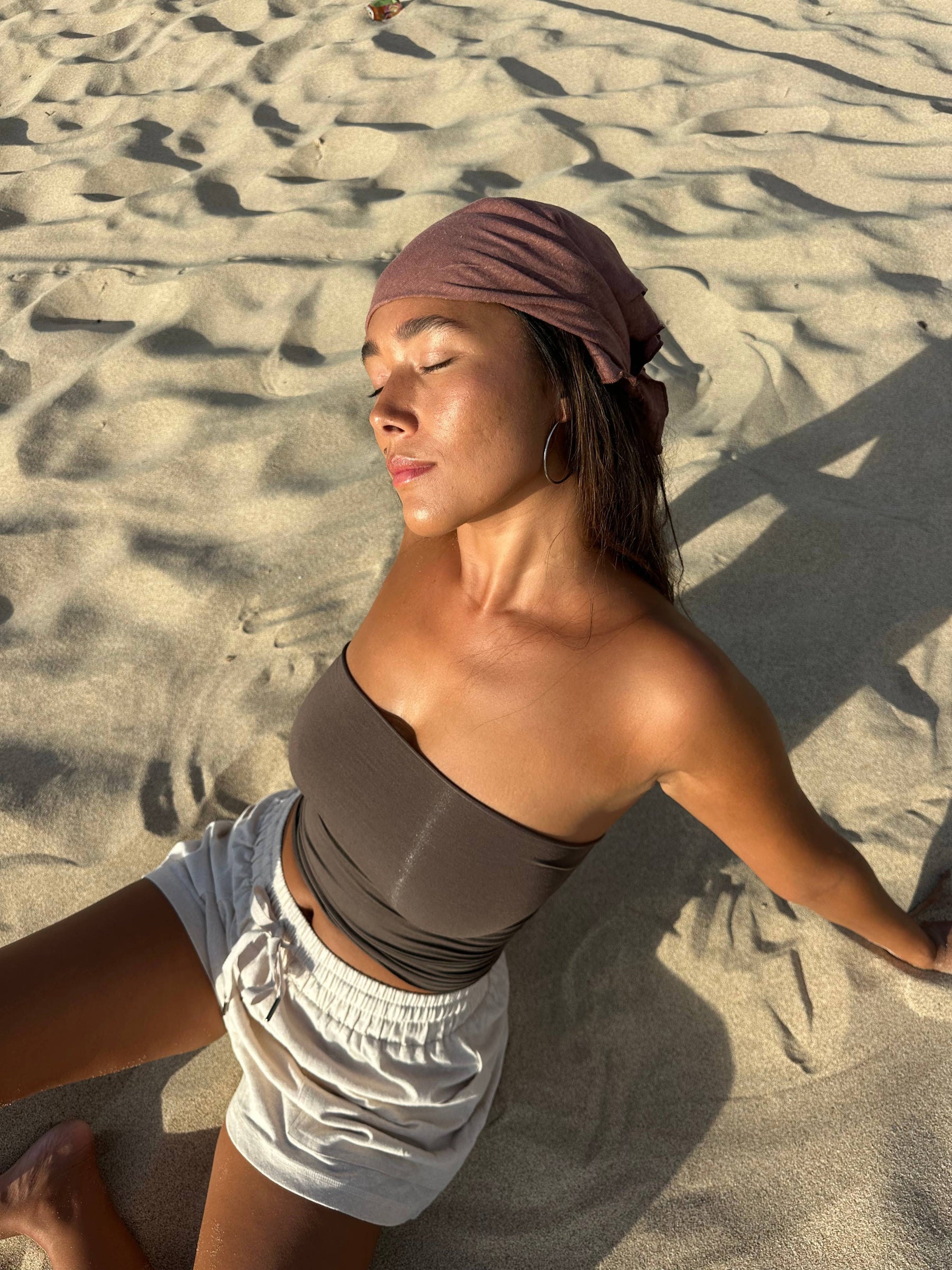 BOHO Stretchy Natural Tube Top