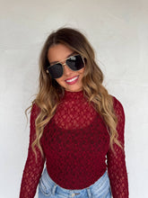 red mesh top