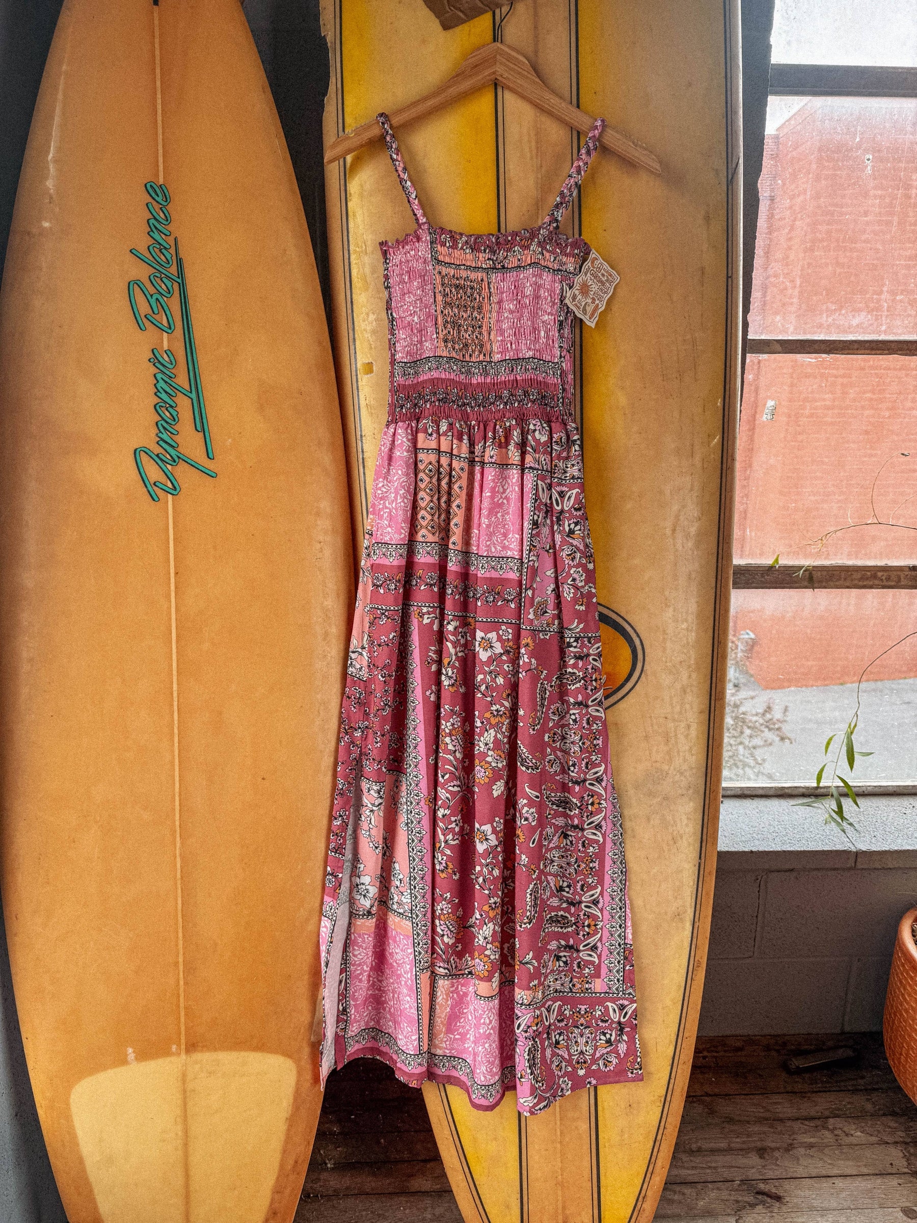Boho Patchwork Summer Floral Dress, Cozy Beachy Lounge Dress