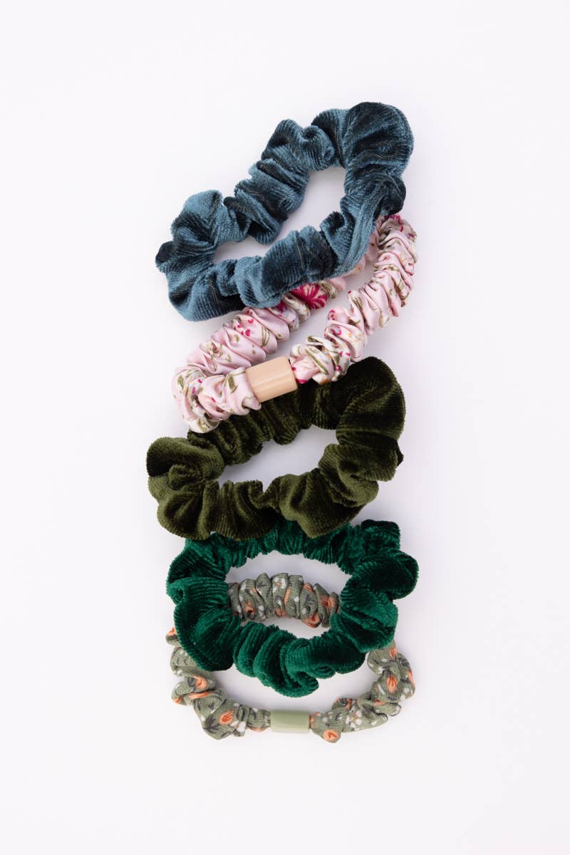 Autumn Floral Assorted Hair Scrunchies EACH