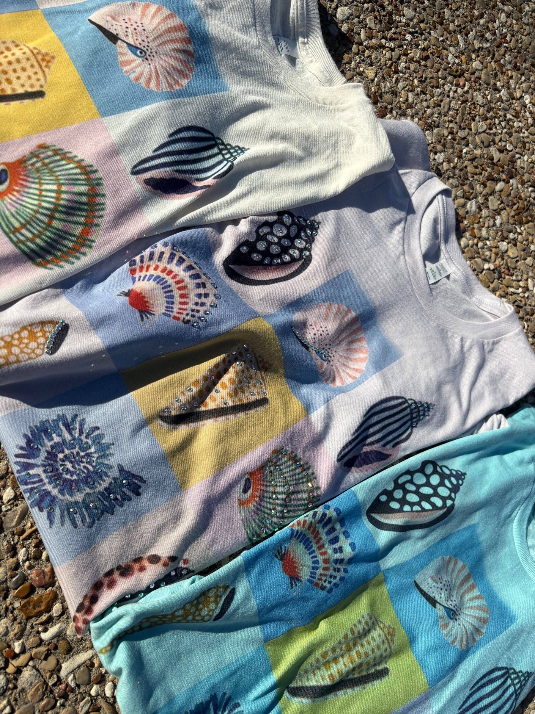 Sea Shells Bedazzled Shirt