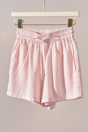 Everyday Chambray Drawstring Shorts