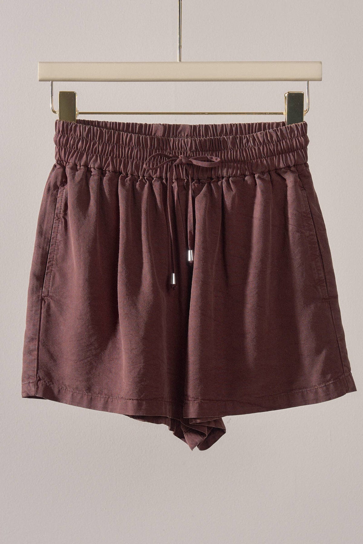 Everyday Chambray Drawstring Shorts