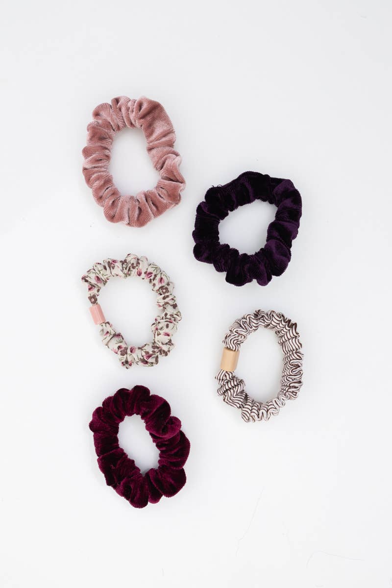 Autumn Floral Assorted Hair Scrunchies EACH