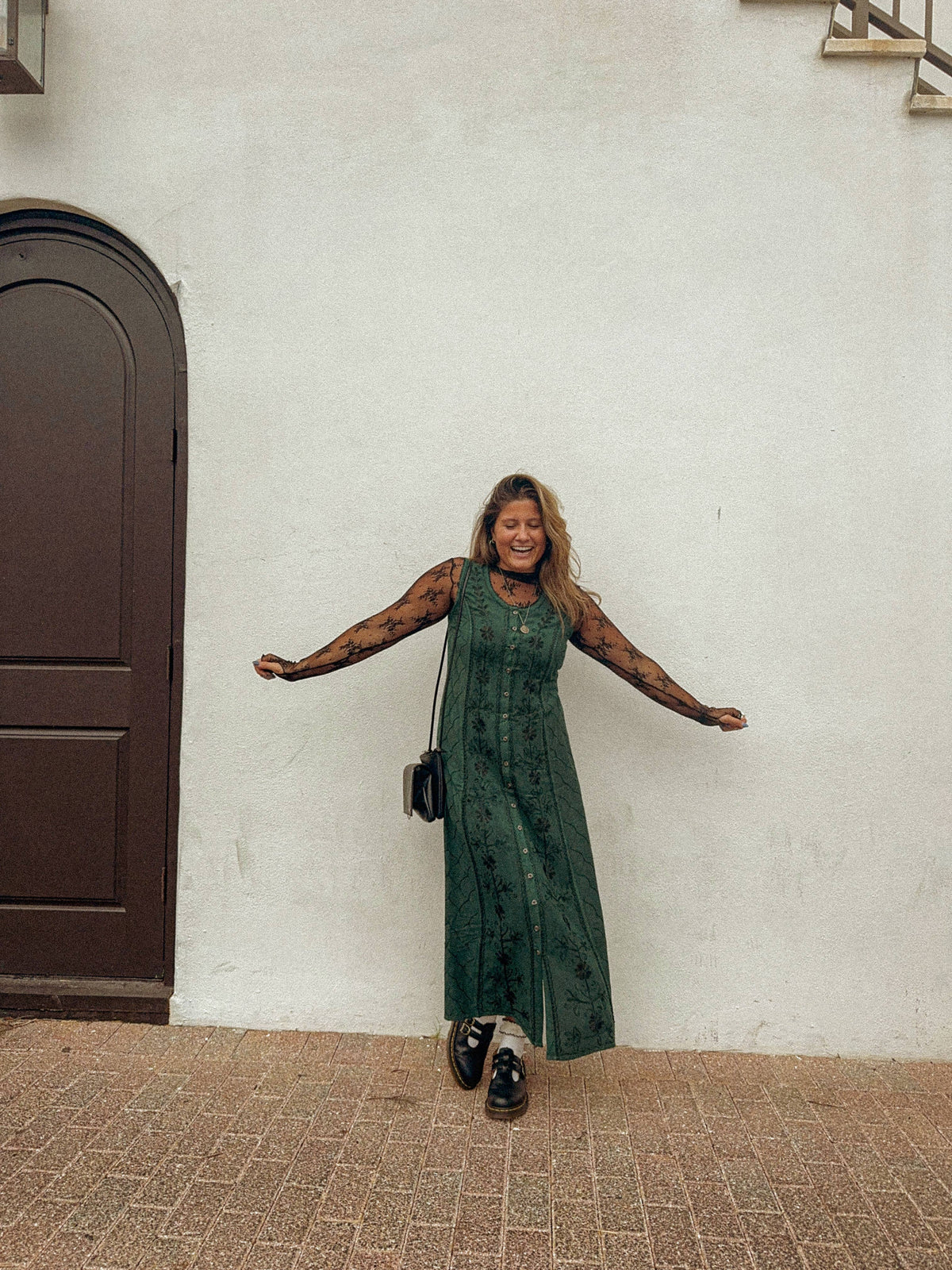 BOHO button down dress