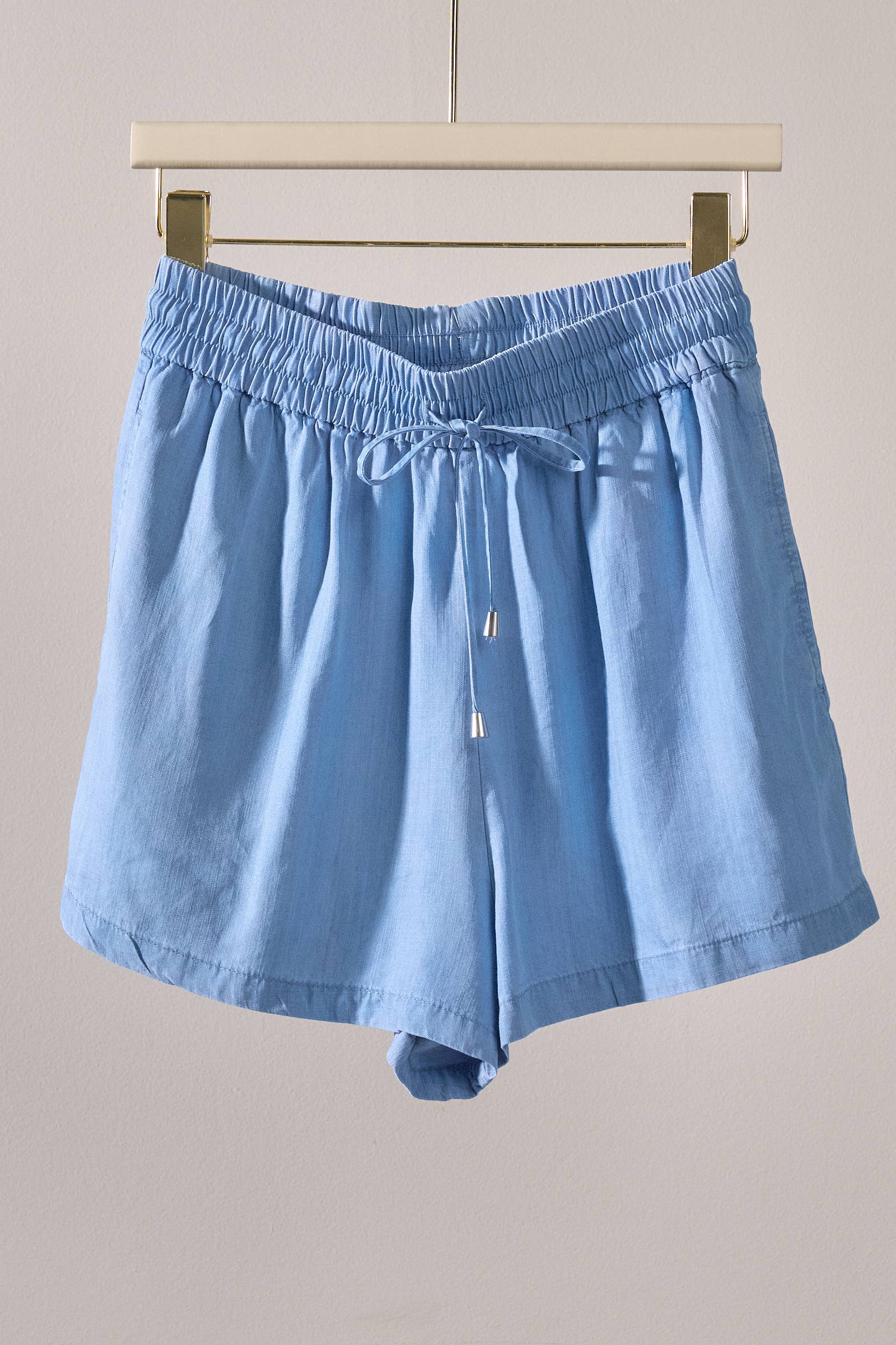 Everyday Chambray Drawstring Shorts